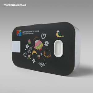 Объемное нанесение цветного рисунка на ланчбоксы