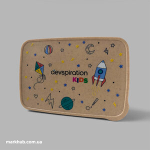 Бамбуковые ланчбоксы с цветным нанесением