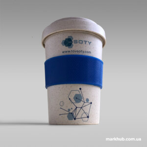 УФ-печать логотипа на бамбуковых эко чашках