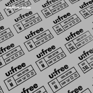 Друк бірок для одягу за технологією ДТФ - сучасна друкарня у Львові