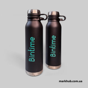 Металлические бутылки для воды с нанесением логотипа компании - печать на бутылках.