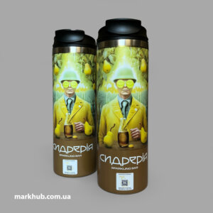 Современные термобутылки с оригинальными декоративными элементами, которые не только практичны, но и эстетически приятны. - печать на бутылках