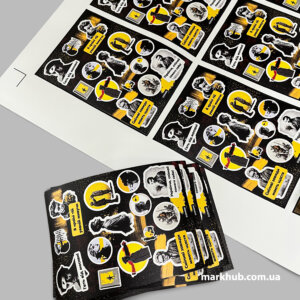 Набор различных стикеров, которые позволят вам проявить свою индивидуальность даже если это лишь небольшие цветные наклейки. - печать стикеров