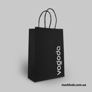 Эффектные черные крафт-пакеты с уникальными белыми надписями, которые выражают вашу индивидуальность и уважение к природе. / печать на крафт-пакетах Львов