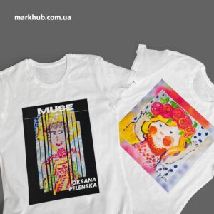 DTF-печать картин на футболках по дизайну клиента