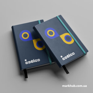 Изысканные дневники для компании Estico с нанесенной персонализированной печатью