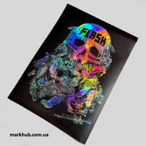 Голографічні стікери будь-якого розміру, надруковані з високоякісним дизайном, що створюють магію кольорів та виразності для вашого бренду