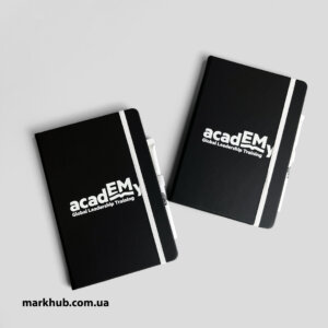 Брендированные ручки и ежедневники для компании Global Leadership Training